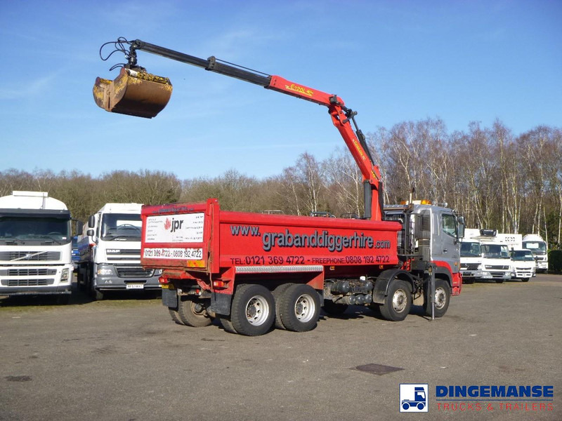 Hino FY1EUKA 8x4 tipper RHD + Palfinger E120L + grapple - شاحنة كرين: صور 3 Hino FY1EUKA 8x4 tipper RHD + Palfinger E120L + grapple - شاحنة كرين: صور 3