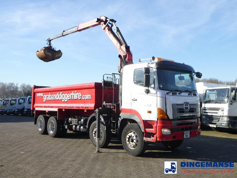 Hino FY1EUKA 8x4 tipper RHD + Palfinger E120L + grapple - شاحنة كرين: صور 5 Hino FY1EUKA 8x4 tipper RHD + Palfinger E120L + grapple - شاحنة كرين: صور 5