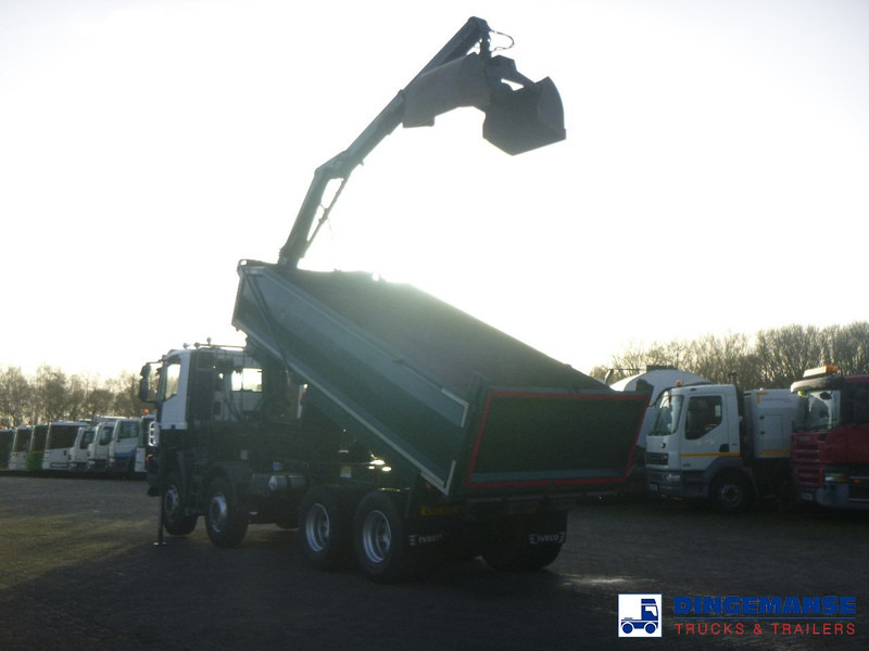 Iveco AD340T36 8x4 RHD tipper + HMF 1244 Z1 - شاحنة كرين: صور 4 Iveco AD340T36 8x4 RHD tipper + HMF 1244 Z1 - شاحنة كرين: صور 4