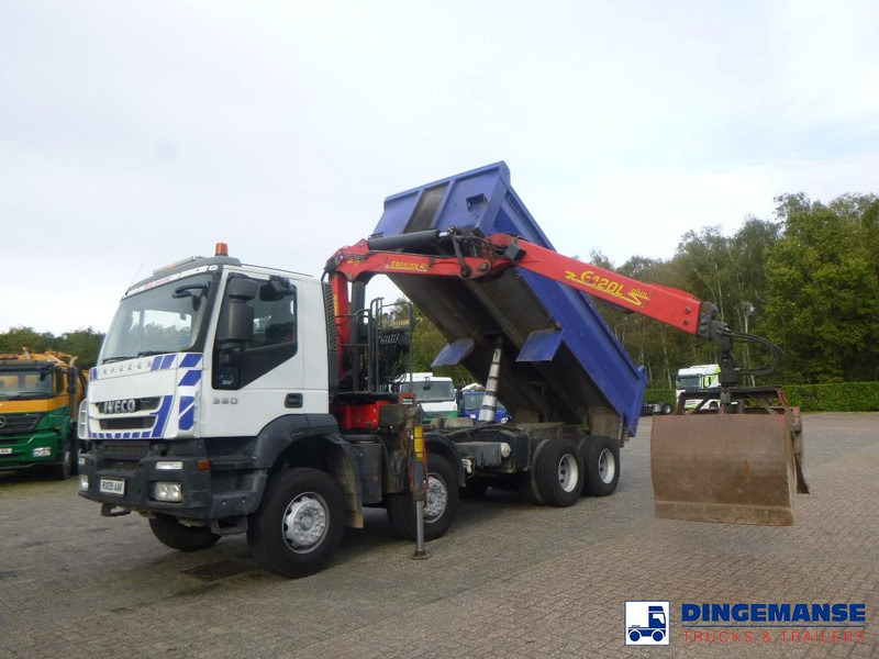 Iveco AD340T36 8x4 RHD tipper + Palfinger E120 plus + grapple - شاحنة كرين: صور 5 Iveco AD340T36 8x4 RHD tipper + Palfinger E120 plus + grapple - شاحنة كرين: صور 5