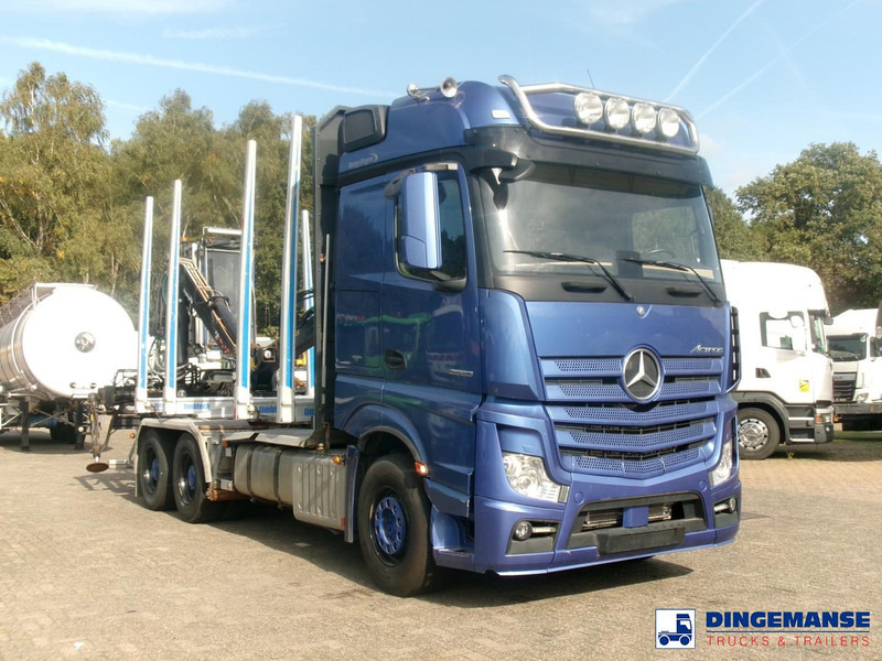 Mercedes-Benz Actros 2663 6x4 Euro 6 loglift F96 crane timber truck - شاحنة قطع الأشجار, شاحنة كرين: صور 2 Mercedes-Benz Actros 2663 6x4 Euro 6 loglift F96 crane timber truck - شاحنة قطع الأشجار, شاحنة كرين: صور 2