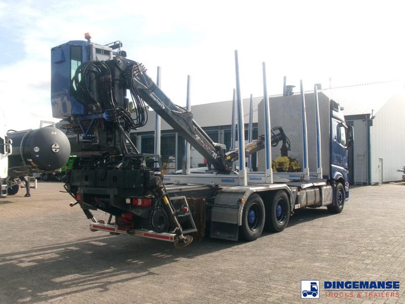 Mercedes-Benz Actros 2663 6x4 Euro 6 loglift F96 crane timber truck - شاحنة قطع الأشجار, شاحنة كرين: صور 4 Mercedes-Benz Actros 2663 6x4 Euro 6 loglift F96 crane timber truck - شاحنة قطع الأشجار, شاحنة كرين: صور 4