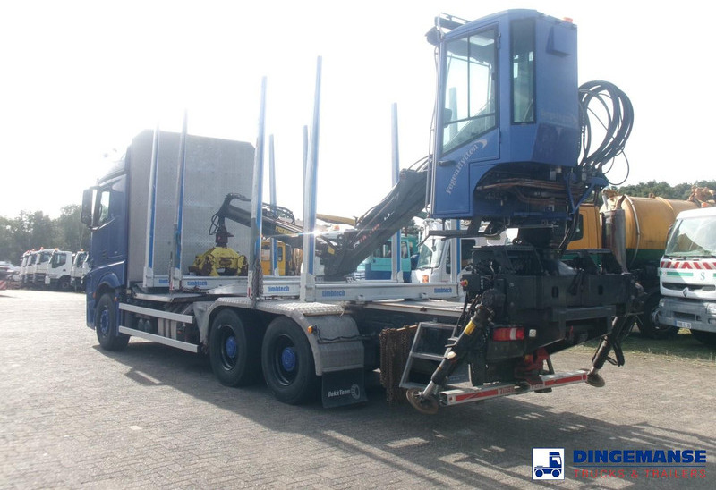 Mercedes-Benz Actros 2663 6x4 Euro 6 loglift F96 crane timber truck - شاحنة كرين: صور 3 Mercedes-Benz Actros 2663 6x4 Euro 6 loglift F96 crane timber truck - شاحنة كرين: صور 3