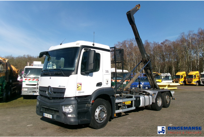 Mercedes-Benz Antos 2543 6x2 Euro 6 Marrel container hook 18t - شاحنة ذات الخطاف: صور 1 Mercedes-Benz Antos 2543 6x2 Euro 6 Marrel container hook 18t - شاحنة ذات الخطاف: صور 1