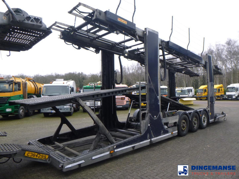 شاحنة نقل سيارات شاحنة Scania P 410 6x2 RHD Rolfo car transporter: صور 9