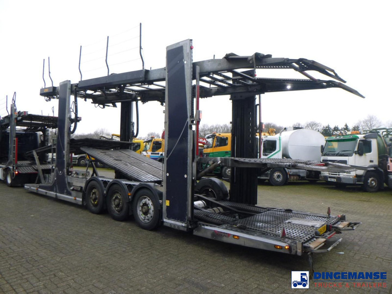 شاحنة نقل سيارات شاحنة Scania P 410 6x2 RHD Rolfo car transporter: صور 11
