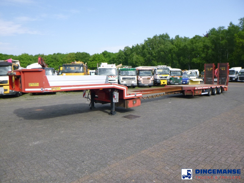 TURBO'S HOET 3-axle semi-lowbed trailer 39 t + ramps - عربة مسطحة منخفضة نصف مقطورة: صور 1 TURBO'S HOET 3-axle semi-lowbed trailer 39 t + ramps - عربة مسطحة منخفضة نصف مقطورة: صور 1