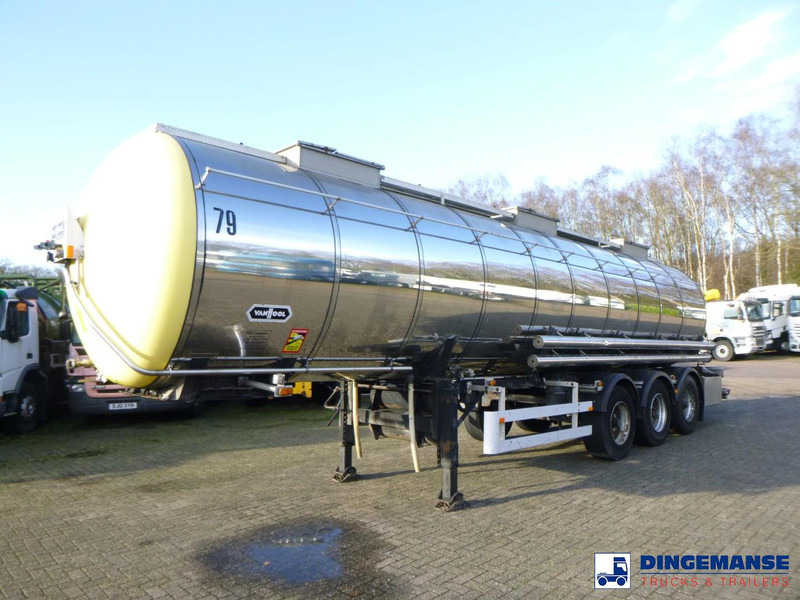 Van Hool Chemical tank inox 30 m3 / 3 comp - مقطورة صهريج: صور 1 Van Hool Chemical tank inox 30 m3 / 3 comp - مقطورة صهريج: صور 1