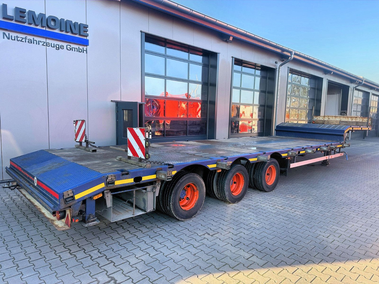HRD 3-Achs Jumbo Tele Tieflader ausziehbar Lift+Lenk - عربة مسطحة منخفضة نصف مقطورة: صور 2 HRD 3-Achs Jumbo Tele Tieflader ausziehbar Lift+Lenk - عربة مسطحة منخفضة نصف مقطورة: صور 2