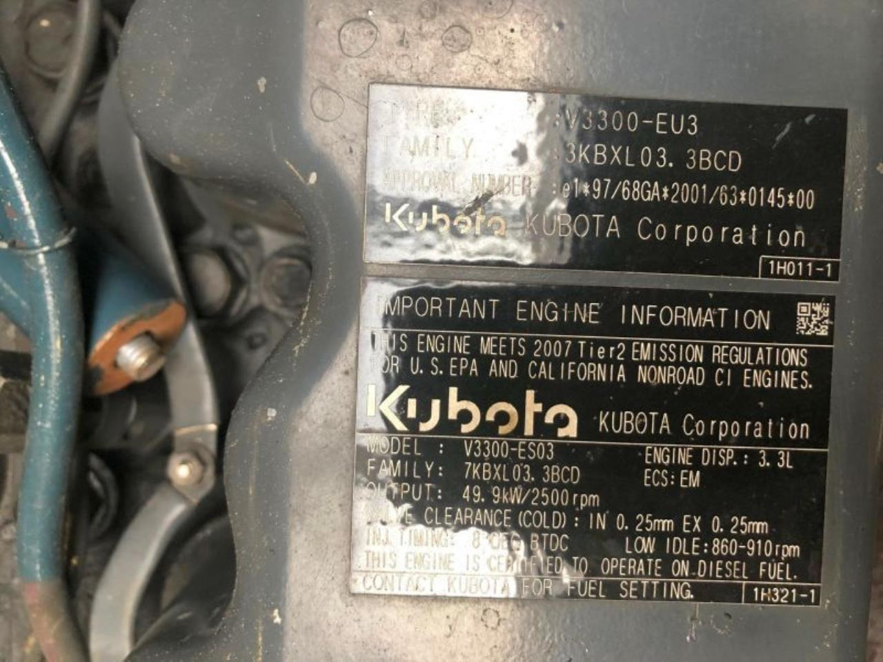 Kubota V3300-EU3 - المحرك: صور 3 Kubota V3300-EU3 - المحرك: صور 3