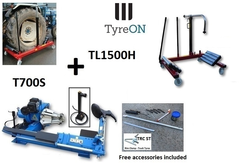 T700S 42 Inch truck tyre changer + 1500 kg wheeldollly TL1500H - معدات الورش: صور 1 T700S 42 Inch truck tyre changer + 1500 kg wheeldollly TL1500H - معدات الورش: صور 1