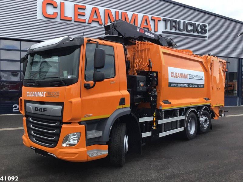 DAF FAN CF 340 Hiab 23 ton/meter laadkraan Welvaarts weighing system - شاحنة القمامة: صور 1 DAF FAN CF 340 Hiab 23 ton/meter laadkraan Welvaarts weighing system - شاحنة القمامة: صور 1