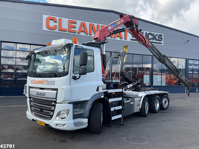 DAF FAQ CF 400 8x2 Euro 6 HMF 21 Tonmeter laadkraan - شاحنة ذات الخطاف, شاحنة كرين: صور 1 DAF FAQ CF 400 8x2 Euro 6 HMF 21 Tonmeter laadkraan - شاحنة ذات الخطاف, شاحنة كرين: صور 1