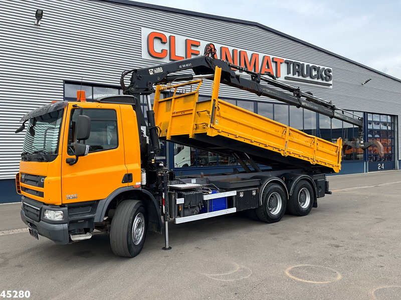 DAF FAT 75 CF 340 6x4 Manual Full steel Hiab 16 Tonmeter laadkraan - قلابات, شاحنة كرين: صور 1 DAF FAT 75 CF 340 6x4 Manual Full steel Hiab 16 Tonmeter laadkraan - قلابات, شاحنة كرين: صور 1
