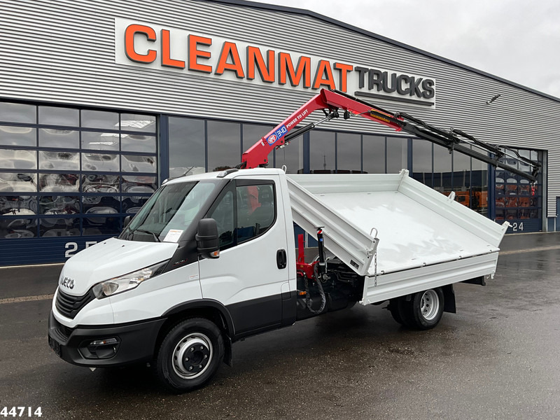 Iveco Daily 72C18 HMF laadkraan 3,4 Tonmeter laadkraan + Meiller 3-zijdige kipper New & Unused!! - قلابات, شاحنة كرين: صور 2 Iveco Daily 72C18 HMF laadkraan 3,4 Tonmeter laadkraan + Meiller 3-zijdige kipper New & Unused!! - قلابات, شاحنة كرين: صور 2