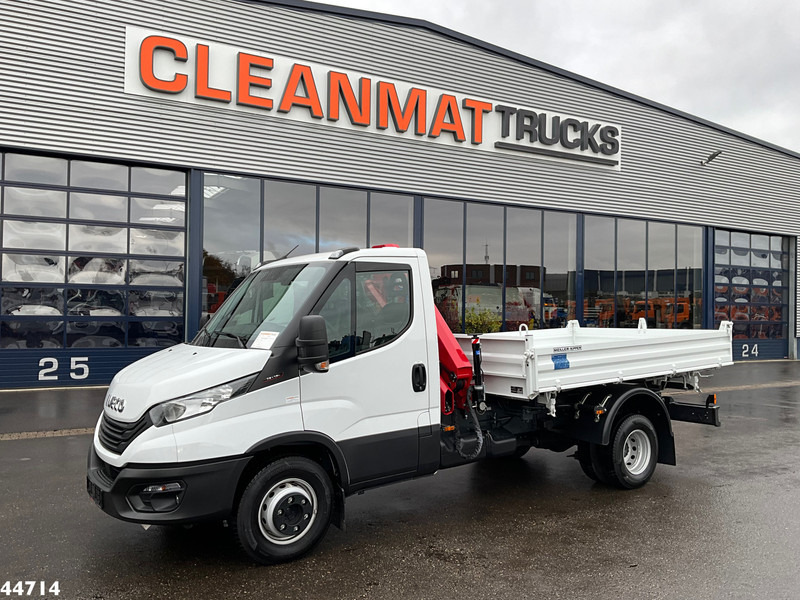 Iveco Daily 72C18 HMF laadkraan 3,4 Tonmeter laadkraan + Meiller 3-zijdige kipper New & Unused!! - قلابات, شاحنة كرين: صور 3 Iveco Daily 72C18 HMF laadkraan 3,4 Tonmeter laadkraan + Meiller 3-zijdige kipper New & Unused!! - قلابات, شاحنة كرين: صور 3