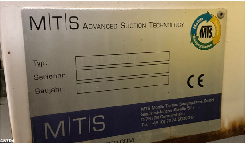 فراغ شاحنة MAN TGS 33.480 6x4 MTS Saugbagger 8 m³: صور 20