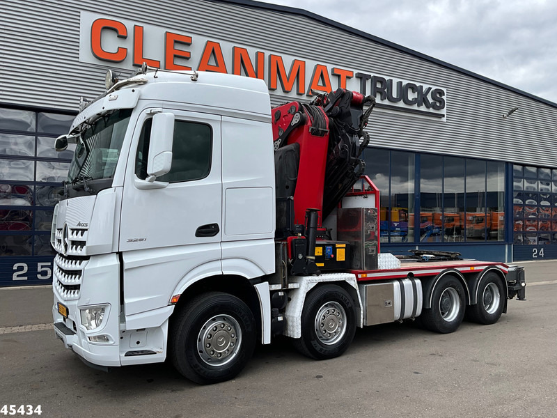 Mercedes-Benz Arocs 3251 8x4 Euro 6 Retarder HMF 85 Tonmeter laadkraan Fly-Jib - شاحنة كرين: صور 2 Mercedes-Benz Arocs 3251 8x4 Euro 6 Retarder HMF 85 Tonmeter laadkraan Fly-Jib - شاحنة كرين: صور 2