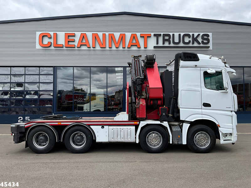 Mercedes-Benz Arocs 3251 8x4 Euro 6 Retarder HMF 85 Tonmeter laadkraan Fly-Jib - شاحنة كرين: صور 3 Mercedes-Benz Arocs 3251 8x4 Euro 6 Retarder HMF 85 Tonmeter laadkraan Fly-Jib - شاحنة كرين: صور 3