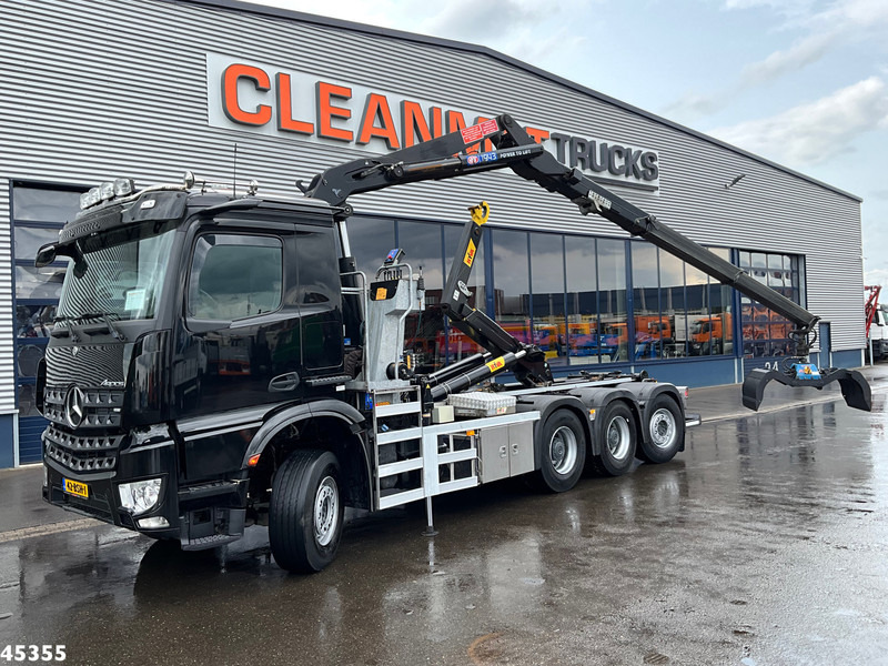 Mercedes-Benz Arocs 3540 8x4 Euro 6 HMF 19 Tonmeter Z-kraan Just 118.906 Km! - شاحنة ذات الخطاف, شاحنة كرين: صور 1 Mercedes-Benz Arocs 3540 8x4 Euro 6 HMF 19 Tonmeter Z-kraan Just 118.906 Km! - شاحنة ذات الخطاف, شاحنة كرين: صور 1