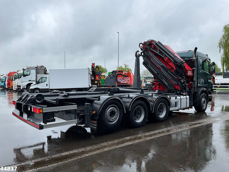 Scania G480 8x4 HMF 60 Tonmeter laadkraan + Fly-jib - شاحنة ذات الخطاف, شاحنة كرين: صور 5 Scania G480 8x4 HMF 60 Tonmeter laadkraan + Fly-jib - شاحنة ذات الخطاف, شاحنة كرين: صور 5