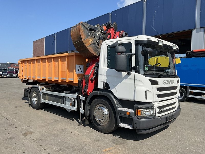 Scania P 320 HMF 12 Tonmeter Z-kraan + Kipper 11m³ - قلابات, شاحنة كرين: صور 5 Scania P 320 HMF 12 Tonmeter Z-kraan + Kipper 11m³ - قلابات, شاحنة كرين: صور 5