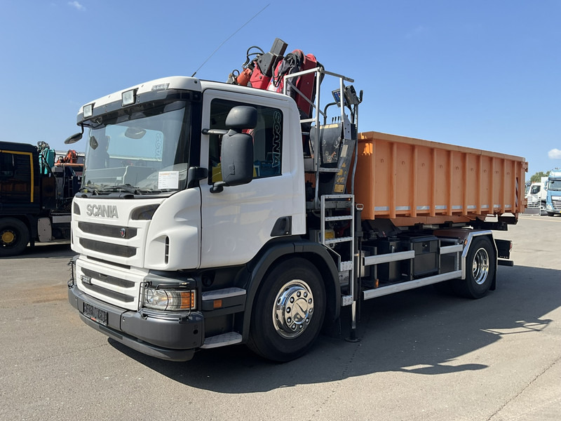 Scania P 320 HMF 12 Tonmeter Z-kraan + Kipper 11m³ - قلابات, شاحنة كرين: صور 3 Scania P 320 HMF 12 Tonmeter Z-kraan + Kipper 11m³ - قلابات, شاحنة كرين: صور 3