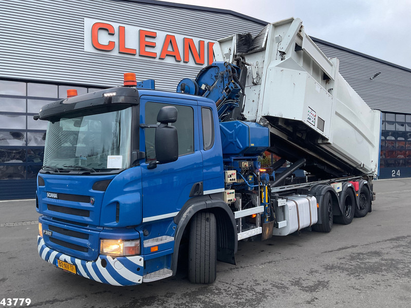 Scania P 360 8x2 Hiab 21 Tonmeter laadkraan - شاحنة ذات الخطاف, شاحنة كرين: صور 2 Scania P 360 8x2 Hiab 21 Tonmeter laadkraan - شاحنة ذات الخطاف, شاحنة كرين: صور 2
