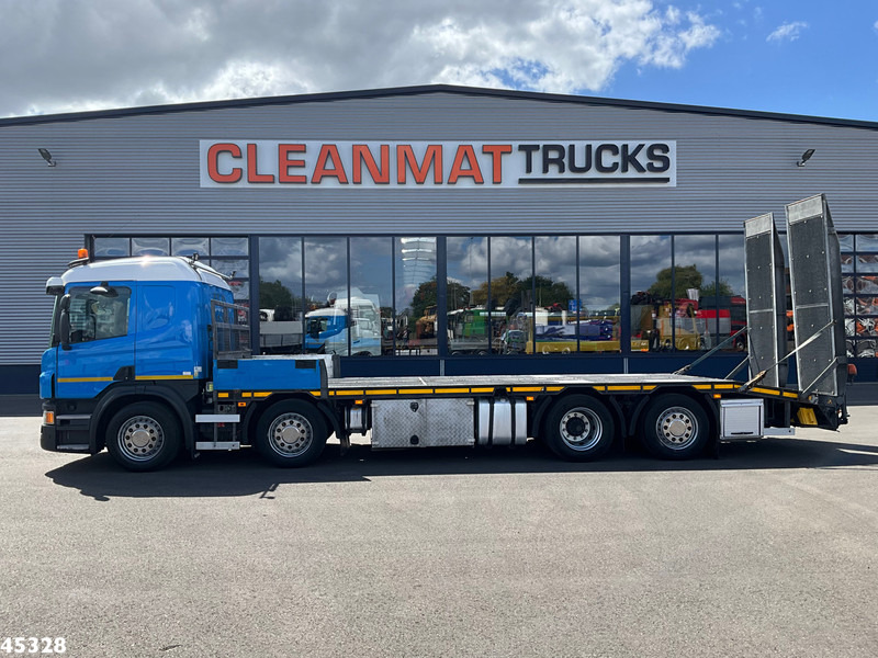 Scania P 410 8x2 Euro 6 Retarder Autotransporter met hydraulische oprijrampen - شاحنة نقل سيارات شاحنة: صور 2 Scania P 410 8x2 Euro 6 Retarder Autotransporter met hydraulische oprijrampen - شاحنة نقل سيارات شاحنة: صور 2