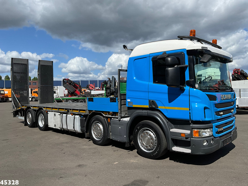 Scania P 410 8x2 Euro 6 Retarder Autotransporter met hydraulische oprijrampen - شاحنة نقل سيارات شاحنة: صور 4 Scania P 410 8x2 Euro 6 Retarder Autotransporter met hydraulische oprijrampen - شاحنة نقل سيارات شاحنة: صور 4