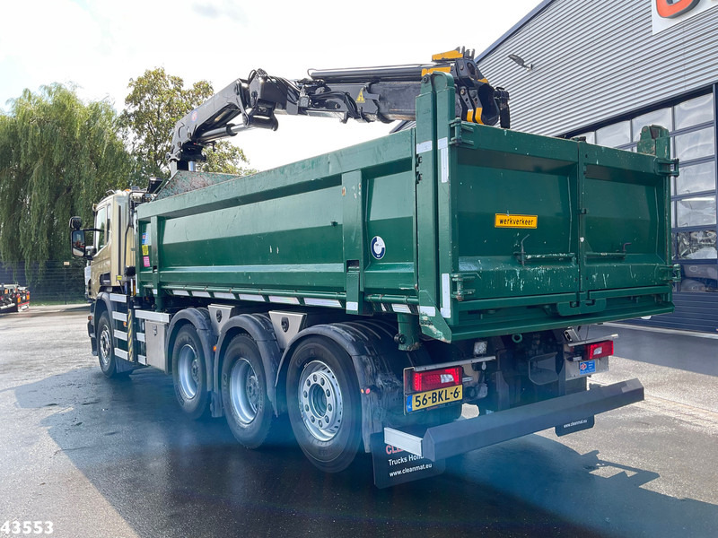 Scania P 410 8x4 Euro 6 HMF 18 Tonmeter laadkraan - قلابات, شاحنة كرين: صور 2 Scania P 410 8x4 Euro 6 HMF 18 Tonmeter laadkraan - قلابات, شاحنة كرين: صور 2