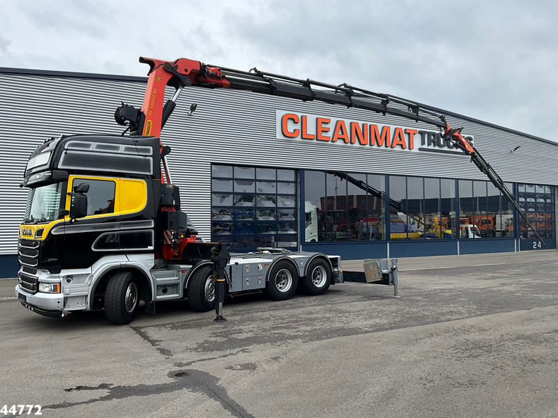 Scania R500 8x4 V8 Retarder Palfinger 53 Tonmeter laadkraan + Fly-Jib - شاحنة جرار: صور 1 Scania R500 8x4 V8 Retarder Palfinger 53 Tonmeter laadkraan + Fly-Jib - شاحنة جرار: صور 1