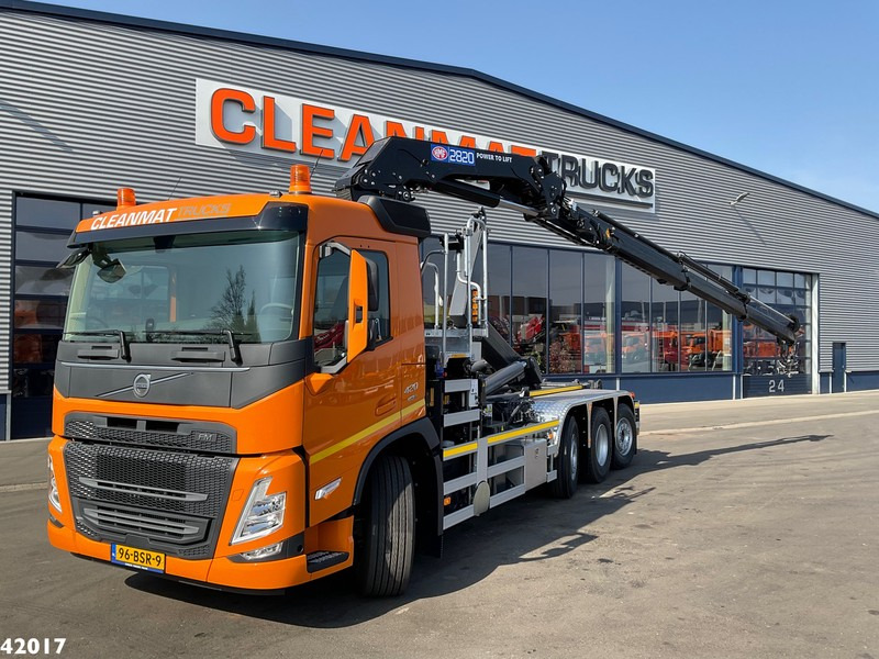 Volvo FM 420 8x2 HMF 28 Tonmeter laadkraan - شاحنة ذات الخطاف, شاحنة كرين: صور 1 Volvo FM 420 8x2 HMF 28 Tonmeter laadkraan - شاحنة ذات الخطاف, شاحنة كرين: صور 1