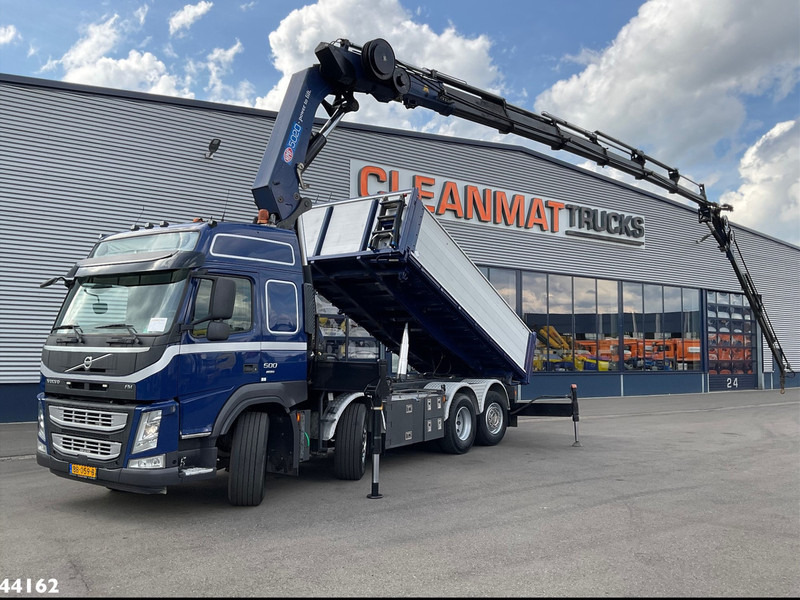 Volvo FM 500 Euro 6 HMF 50 Tonmeter laadkraan + Fly-Jib - قلابات, شاحنة كرين: صور 1 Volvo FM 500 Euro 6 HMF 50 Tonmeter laadkraan + Fly-Jib - قلابات, شاحنة كرين: صور 1
