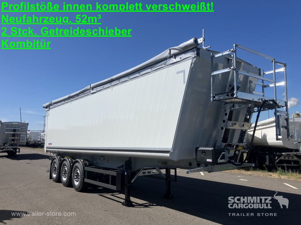SCHMITZ Auflieger Kipper Alukastenmulde 52m³ - قلابة نصف مقطورة: صور 1 SCHMITZ Auflieger Kipper Alukastenmulde 52m³ - قلابة نصف مقطورة: صور 1