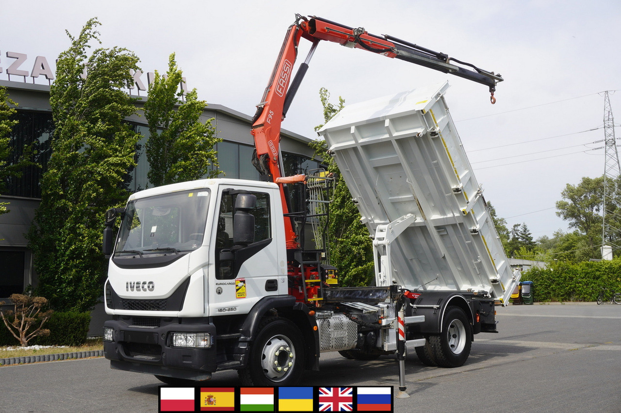 IVECO Eurocargo 160-250 / Fassi F95 crane / 120 tho. km / 3-sided tipper - شاحنة كرين: صور 1 IVECO Eurocargo 160-250 / Fassi F95 crane / 120 tho. km / 3-sided tipper - شاحنة كرين: صور 1
