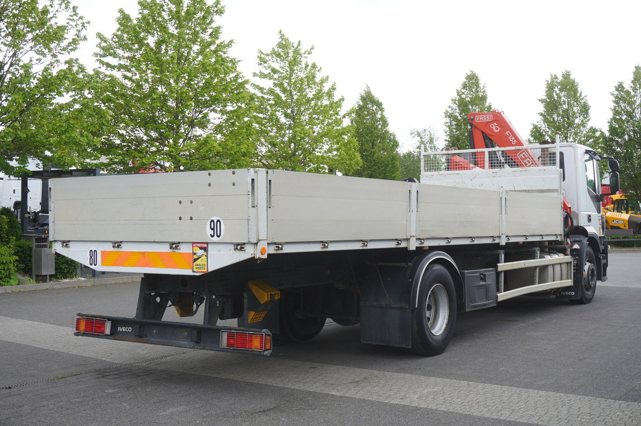 شاحنات مسطحة, شاحنة كرين IVECO STRALIS 19.310 E6 / Flatbed 19 EPAL / FASSI F135 / 225 MTH! / 5.7 T: صور 9