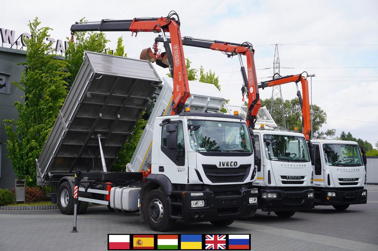IVECO Stralis 310 E6 / NEW 3-sided tipper / Fassi F135 crane with remote control - قلابات, شاحنة كرين: صور 1 IVECO Stralis 310 E6 / NEW 3-sided tipper / Fassi F135 crane with remote control - قلابات, شاحنة كرين: صور 1
