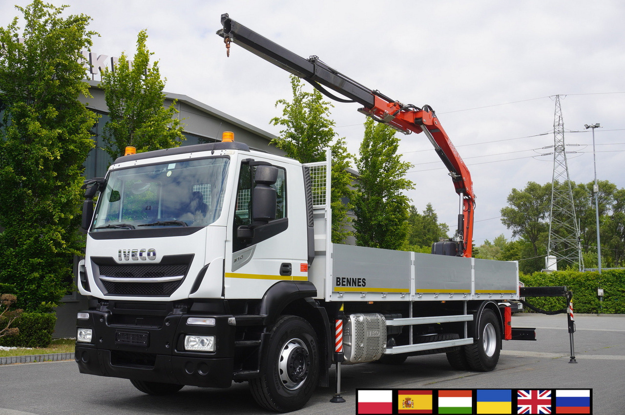 Iveco Stralis 310 / 34 tho km !!! / FASSI 4 Tons 400 MTH! / Flatbed - شاحنات مسطحة, شاحنة كرين: صور 1 Iveco Stralis 310 / 34 tho km !!! / FASSI 4 Tons 400 MTH! / Flatbed - شاحنات مسطحة, شاحنة كرين: صور 1