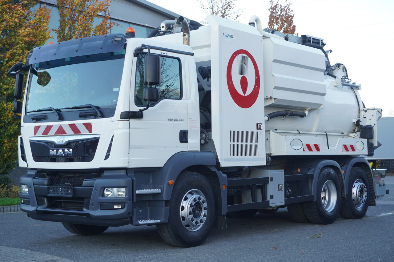 MAN TGM 26.340 E6 / RIVARD sewage cleaner 11.8 m3 / 170 tho. km / steered axle - فراغ شاحنة: صور 2 MAN TGM 26.340 E6 / RIVARD sewage cleaner 11.8 m3 / 170 tho. km / steered axle - فراغ شاحنة: صور 2