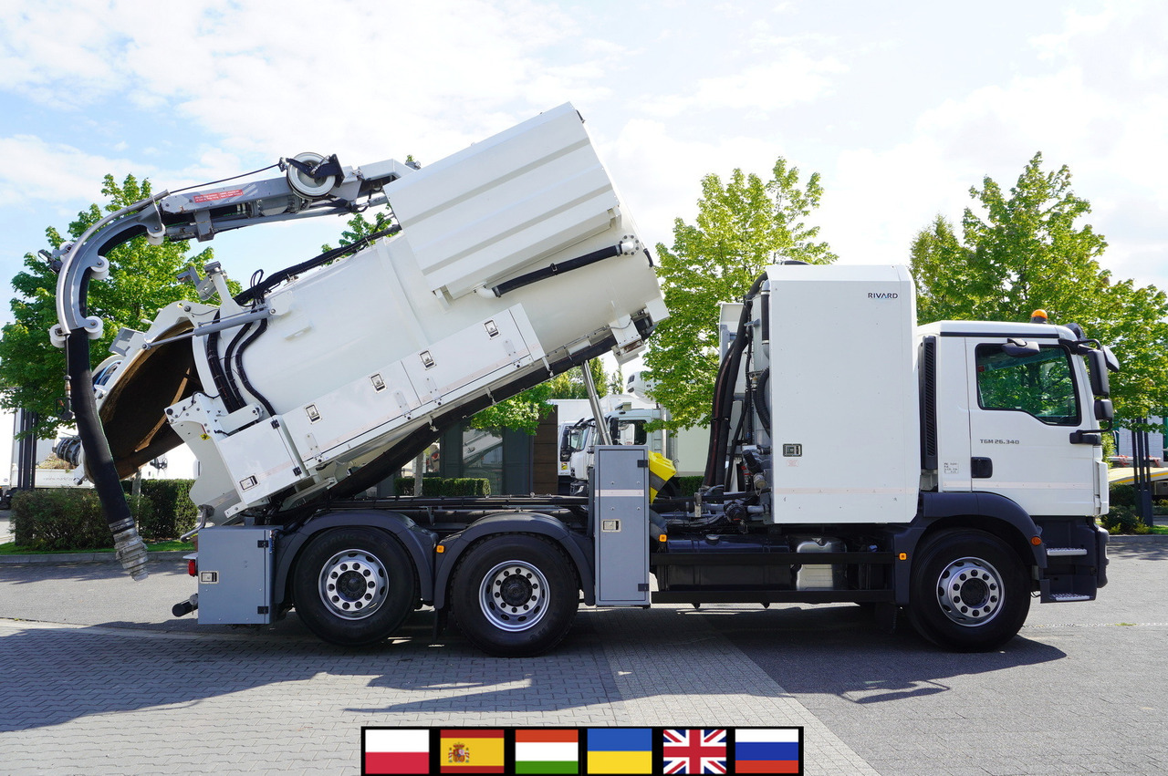MAN TGM 26.340 E6 / RIVARD sewage cleaner 11.8 m3 / 170 tho. km / steered axle - فراغ شاحنة: صور 1 MAN TGM 26.340 E6 / RIVARD sewage cleaner 11.8 m3 / 170 tho. km / steered axle - فراغ شاحنة: صور 1