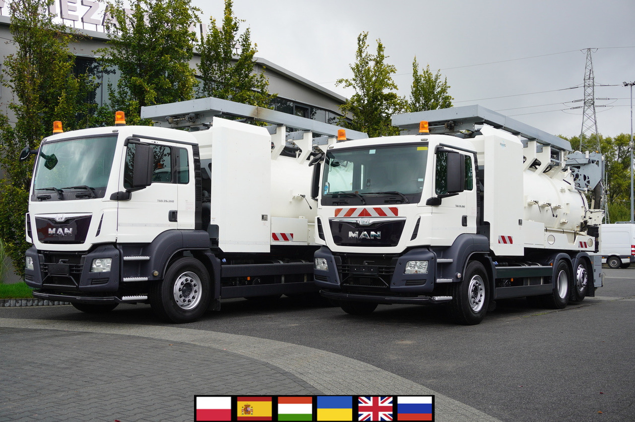MAN TGS 26.360 E6 / RIVARD sewage cleaner 18 m3 / 180 tho. km / steering axle / 2 units - فراغ شاحنة: صور 1 MAN TGS 26.360 E6 / RIVARD sewage cleaner 18 m3 / 180 tho. km / steering axle / 2 units - فراغ شاحنة: صور 1