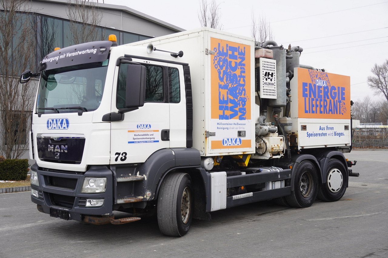 MAN TGS 26.360 / Holzmann Fahrzeugbau HBS 28/120.00 kitchen waste vehicle / Euro 5 - شاحنة القمامة: صور 1 MAN TGS 26.360 / Holzmann Fahrzeugbau HBS 28/120.00 kitchen waste vehicle / Euro 5 - شاحنة القمامة: صور 1