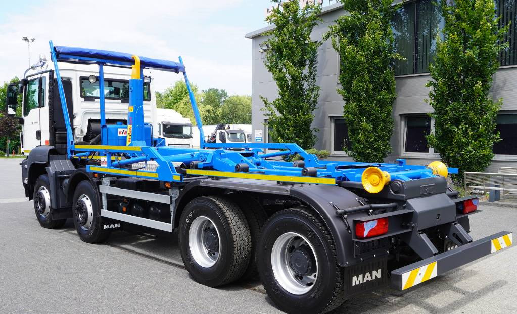 شاحنة ذات الخطاف MAN TGS 35.400 8×4 HYVA LIFT 32.56 SE hooklift: صور 6