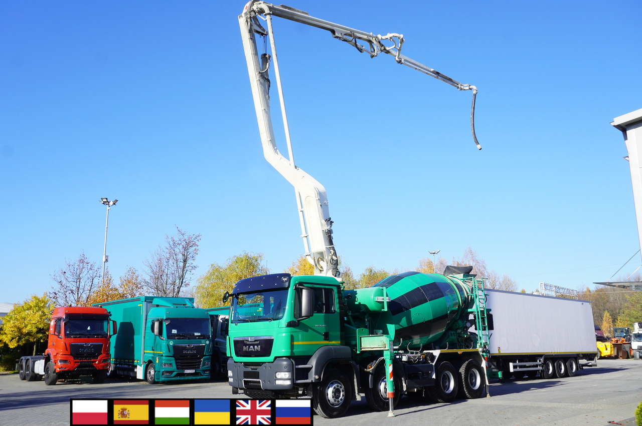 MAN TGS 35.480 8x4 Concrete Mixer Pump truck / Putzmeister M24-3 / 1600 MTH! - مضخة خرسانة: صور 1 MAN TGS 35.480 8x4 Concrete Mixer Pump truck / Putzmeister M24-3 / 1600 MTH! - مضخة خرسانة: صور 1