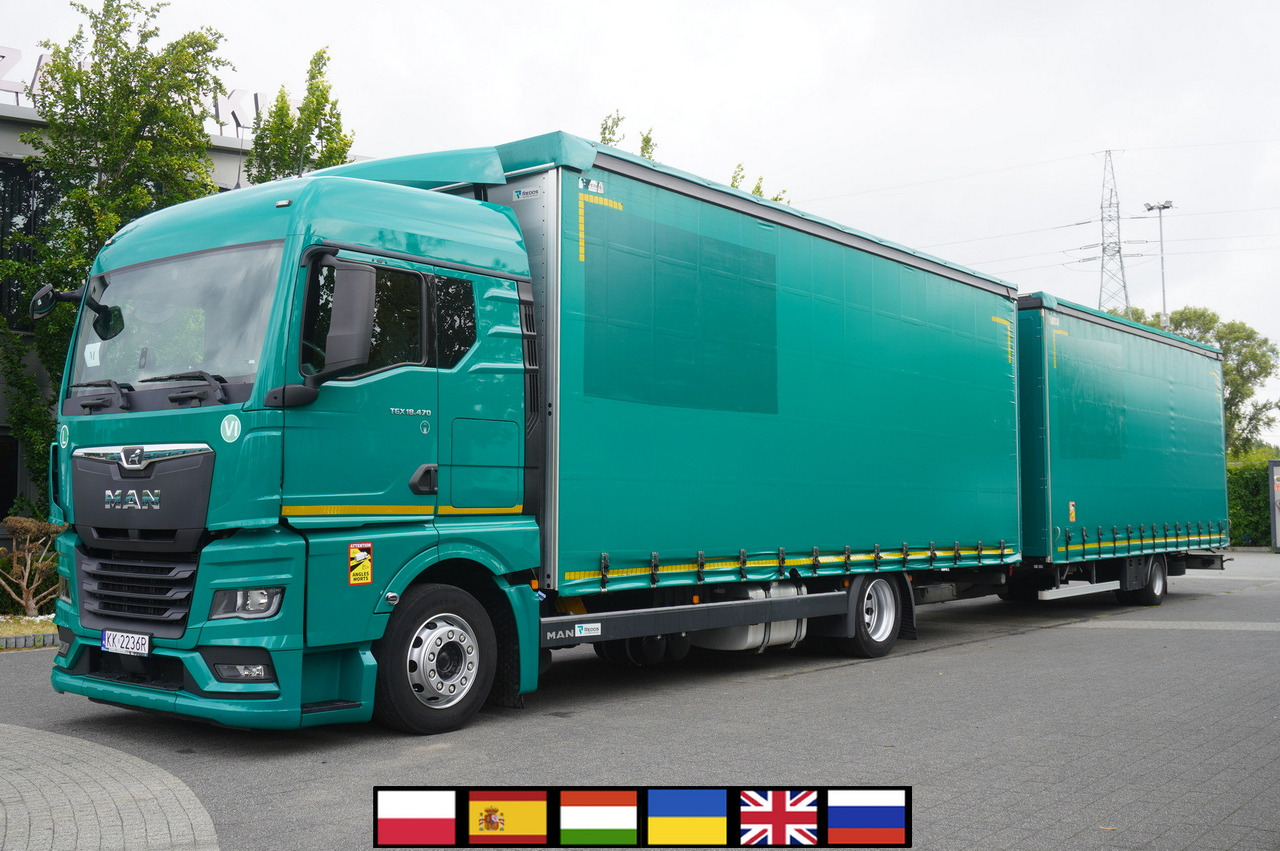 MAN TGX 18.470 / Trailer 19 EPAL / Curtainsider 19 EPAL / 2022 / Retarder / 15 units - شاحنة ستارة: صور 1 MAN TGX 18.470 / Trailer 19 EPAL / Curtainsider 19 EPAL / 2022 / Retarder / 15 units - شاحنة ستارة: صور 1