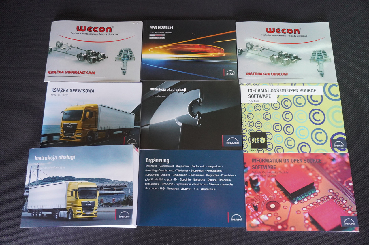 بصندوق مغلق شاحنة MAN TGX 26.480 6×2-2 LL CH NEW / 19 EPAL box / New Wecon walkthrough box trailer 19 EPAL / 2025.06 !!!: صور 15