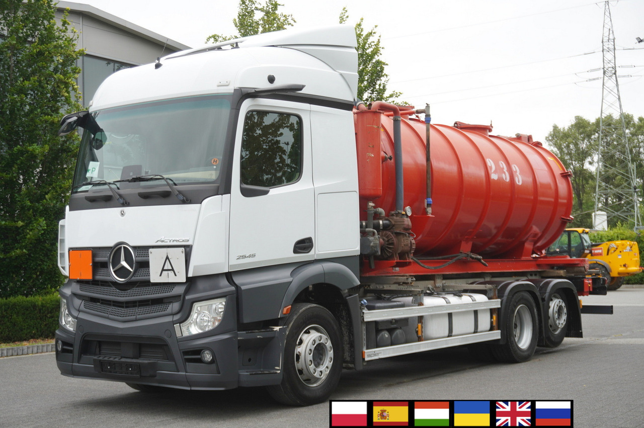 MERCEDES-BENZ Actros 2545 6 × 2 MP5 / NEW septic barrel 13000 L - شاحنة صهريج: صور 1 MERCEDES-BENZ Actros 2545 6 × 2 MP5 / NEW septic barrel 13000 L - شاحنة صهريج: صور 1