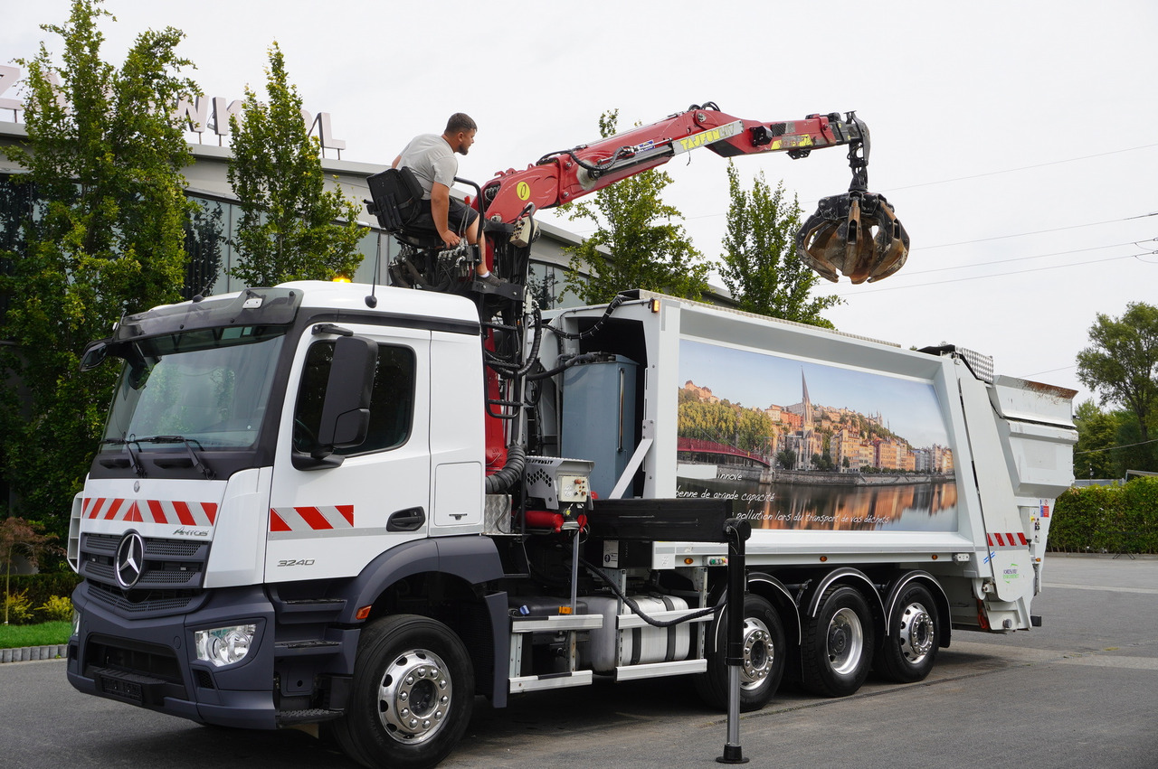MERCEDES-BENZ Antos 3240 8x2 / Tajfun 5T crane / Farid Industries garbage truck/ 3 steered axles - فراغ شاحنة: صور 4 MERCEDES-BENZ Antos 3240 8x2 / Tajfun 5T crane / Farid Industries garbage truck/ 3 steered axles - فراغ شاحنة: صور 4