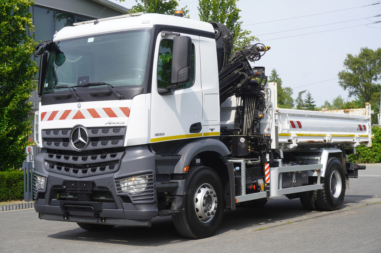 MERCEDES-BENZ Arocs 1833 / 87,000 km!!! / Hds HIAB X-DUO 128 B-2 / three-sided tipper - شاحنات مسطحة, شاحنة كرين: صور 3 MERCEDES-BENZ Arocs 1833 / 87,000 km!!! / Hds HIAB X-DUO 128 B-2 / three-sided tipper - شاحنات مسطحة, شاحنة كرين: صور 3